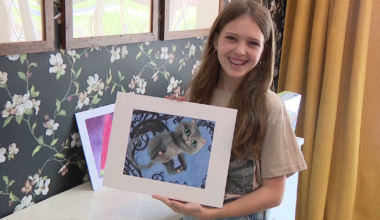 From cancer diagnosis to artist: Tampa girl competes in 'Bob Ross America’s Most Artistic Kid' competition