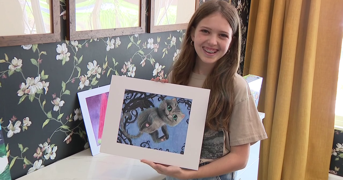 From cancer diagnosis to artist: Tampa girl competes in 'Bob Ross America’s Most Artistic Kid' competition