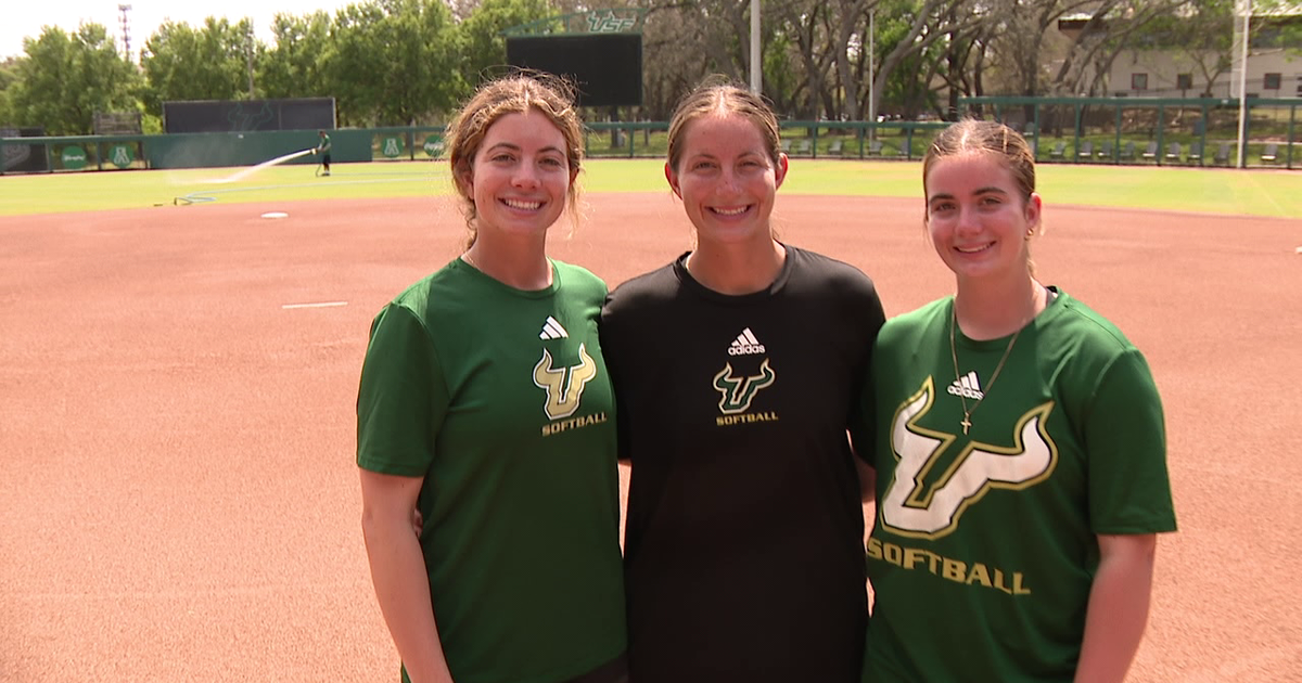 Sister Act: Wilkes sisters make USF softball history by all playing in game together