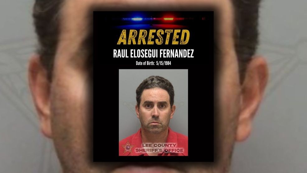 Cape Coral Police arrested 41-year-old Raul Elosegui Fernandez after he allegedly threatened his neighbor with a three-foot sword during a dispute Tuesday evening in the 1800 block of Everest Parkway, prompting the victim to retreat inside and call police out of fear for their safety. (Cape Coral Police Department){ }