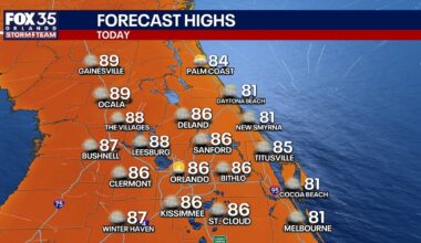 Orlando weather: Warm end to the week before slightly cooler, windy weekend