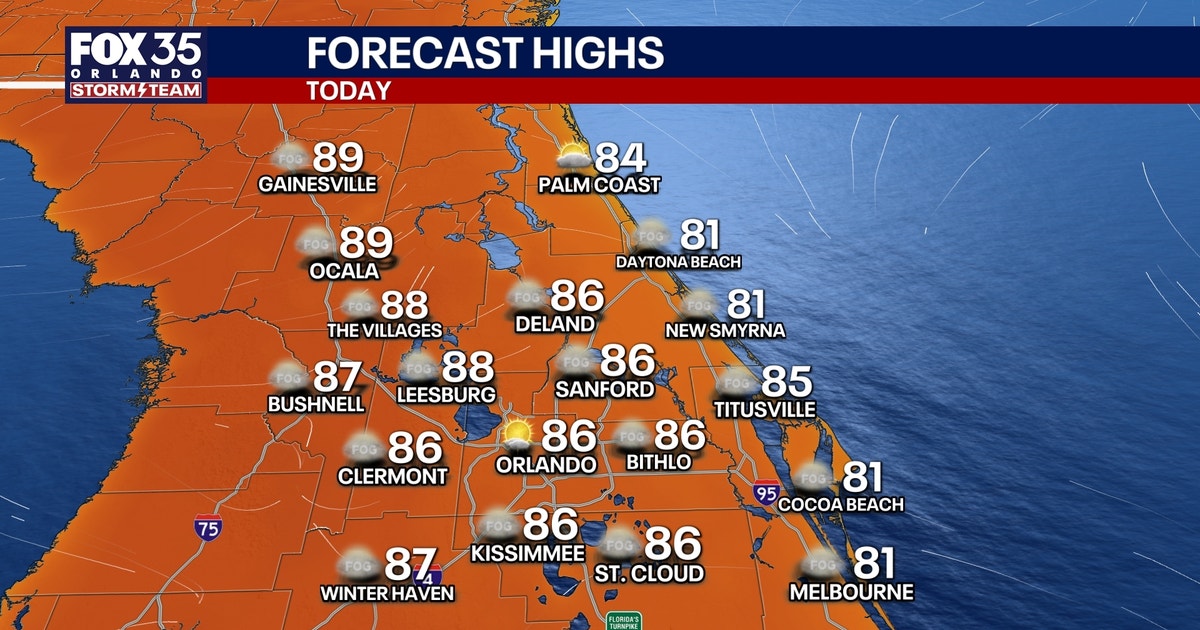 Orlando weather: Warm end to the week before slightly cooler, windy weekend