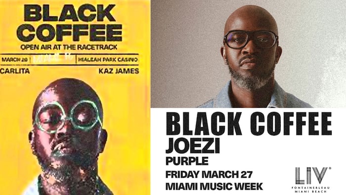 Black Coffee to perform at LIV and Hialeah Park Race Track