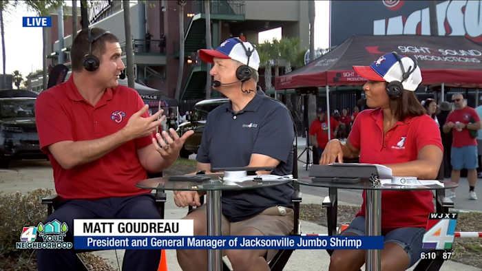 Matt Goudreau, president and general manager of the Jacksonville Jumbo Shrimp talks Opening Day