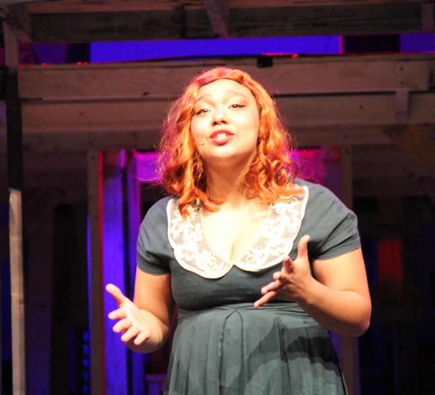 Junior Adela Rodriguez Gonzalez plays Roxie Hart for Lehigh Senior High in 'Chicago.'