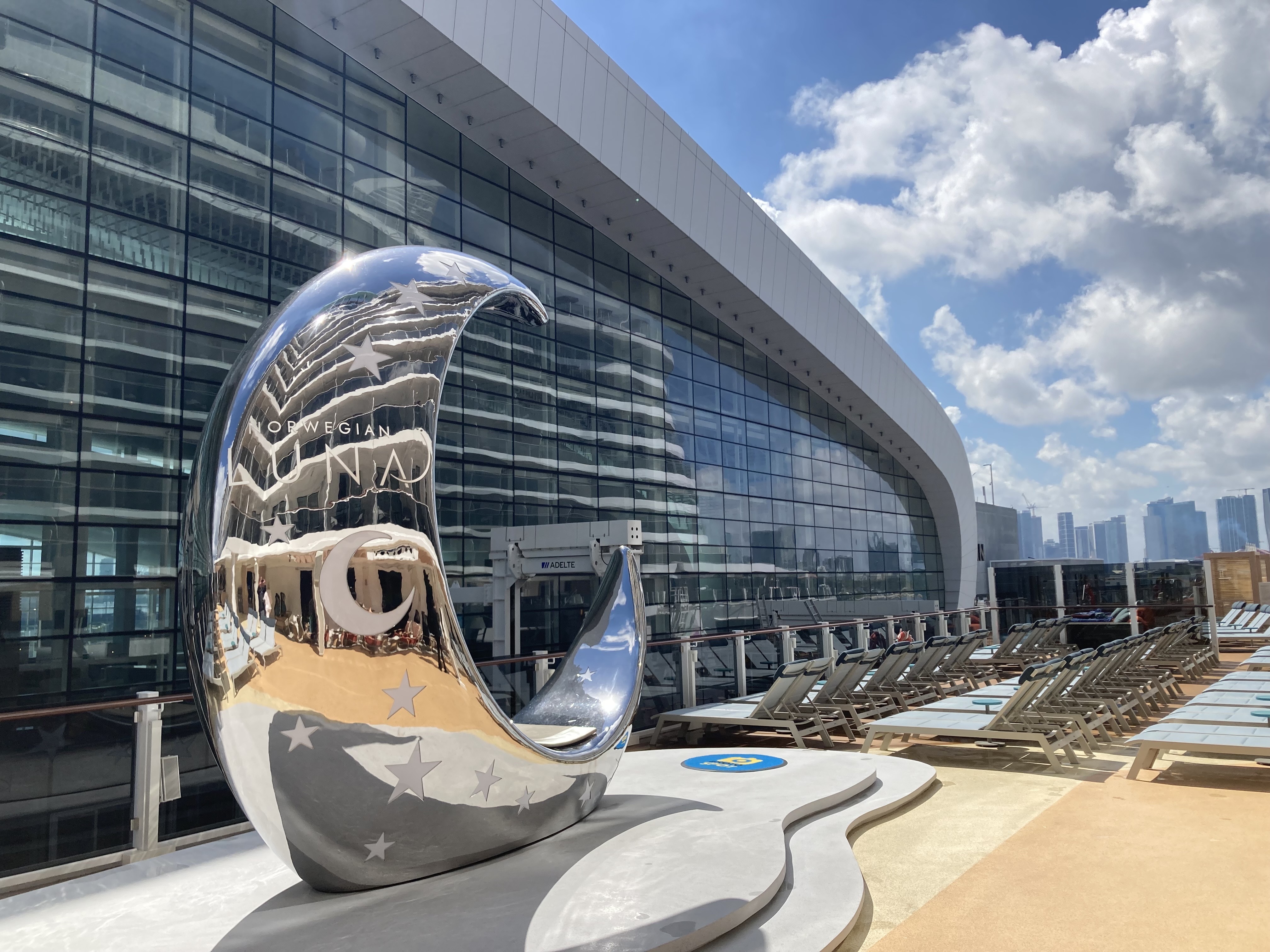 The Norwegian Luna is docked at PortMiami's Terminal B on...