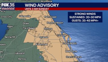 Orlando weather: Strong winds, rip current risk, and scattered showers move in