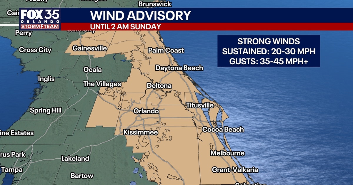 Orlando weather: Strong winds, rip current risk, and scattered showers move in