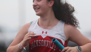 Jacksonville girls track wins March Finisher meet