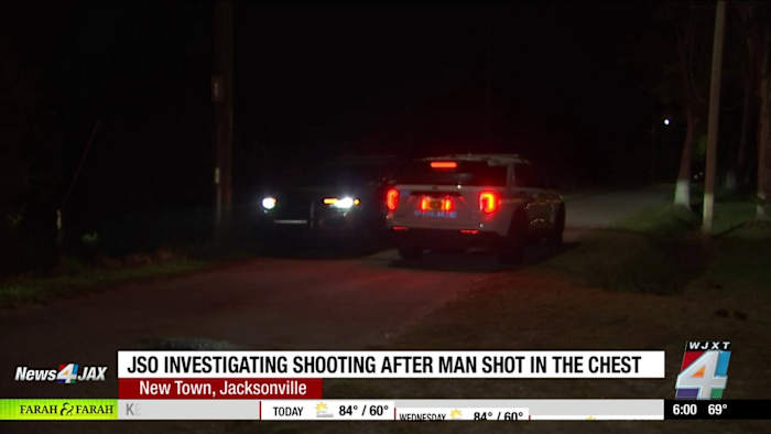 Jacksonville man taken to hospital after being shot inside home