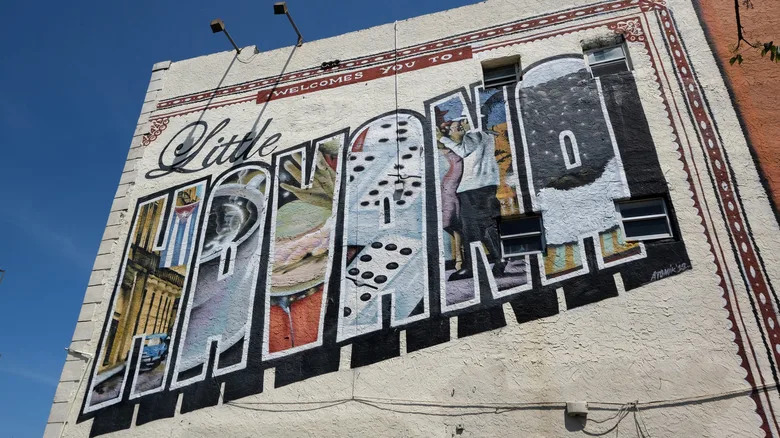 A mural in the Little Havana area of Miami