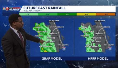 Chance for rain in Central Florida this afternoon