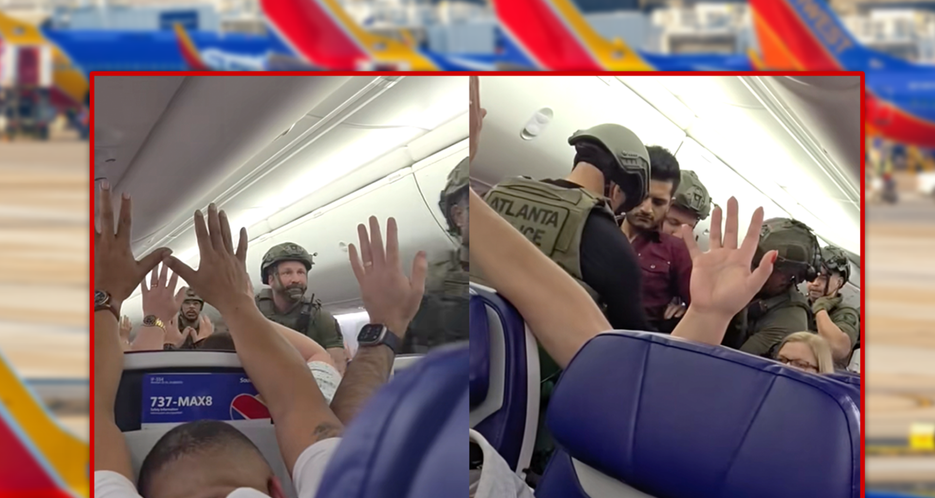 Southwest Flight Boarded by Cops with Guns Drawn, Video