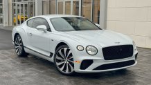 The vehicle is described as a 2024 White Bentley Continental, a 2-door sedan, Florida tag RSSD40. This is a photo of a similar vehicle.