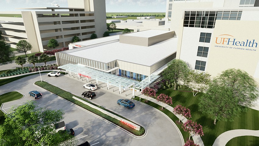 The Dr. Leon L. Haley, Jr., MD, Emergency and Trauma Center on the UF Health Jacksonville campus on 8th St. S. will be built in five phases. The Dr. Leon L. Haley, Jr., MD, Emergency and Trauma Center on the UF Health Jacksonville campus on 8th St. S. will be built in five phases.