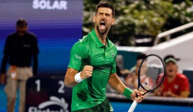 Novak Djokovic withdraws from Miami Open with shoulder injury