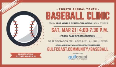 Youth Baseball Clinic at Fossil Park