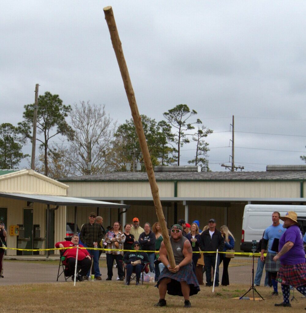 Perhaps the most iconic event, the caber toss involves balancing and flipping a large log (caber), so it lands straight, aiming for a "12 o