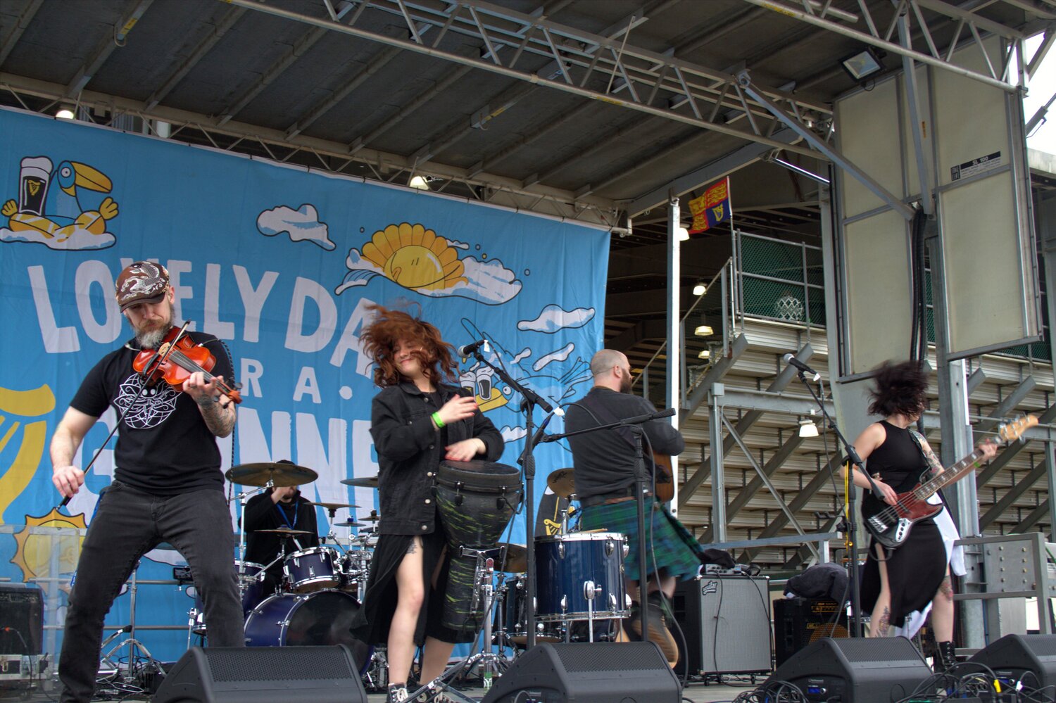 The Scottish band SYR played three energetic sets at the Northeast Florida Scottish Highlands Games and Festival.