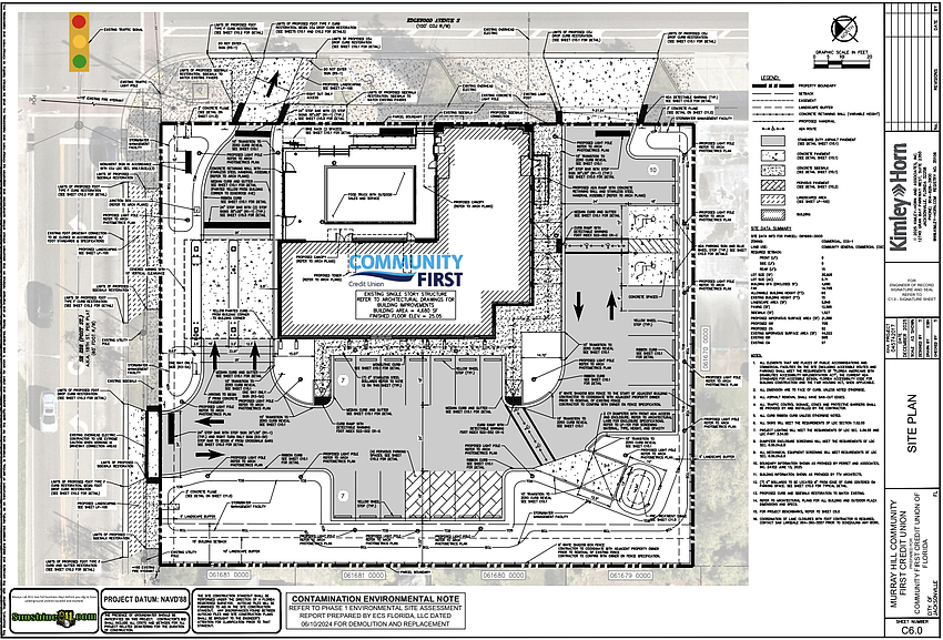 The site plan for Community First Credit Union branch at 1012 Edgewood Ave. S. in Murray Hill. It is the former Edgewood Bakery site. The site plan for Community First Credit Union branch at 1012 Edgewood Ave. S. in Murray Hill. It is the former Edgewood Bakery site.
