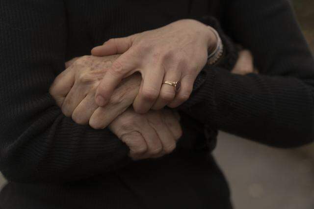 Lindsey Acree and her mom in Brooklyn, New York on March 12, 2026.