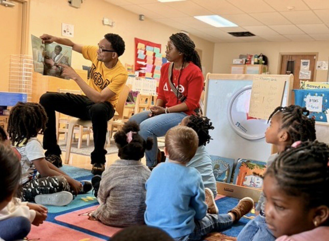 Seventeen members of FCNPHC read to children on March 2 and 3.
