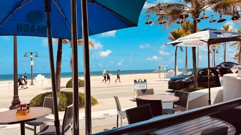 The garden area in Wine + Garden