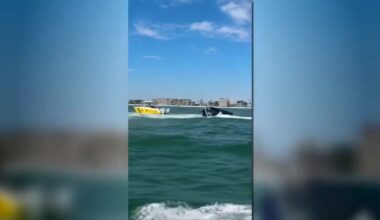 11 rescued after rough waves flip pontoon boat off Fort Myers Beach; 2 hospitalized - WSVN 7News | Miami News, Weather, Sports