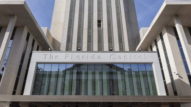 A view of the Florida Capitol before the start of the legislative session on Monday, Jan. 12, 2026, in Tallahassee, Fla.