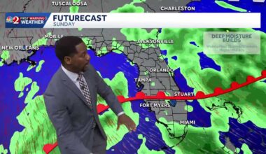 Warm, wet weekend before cool front moves into Central Florida next week