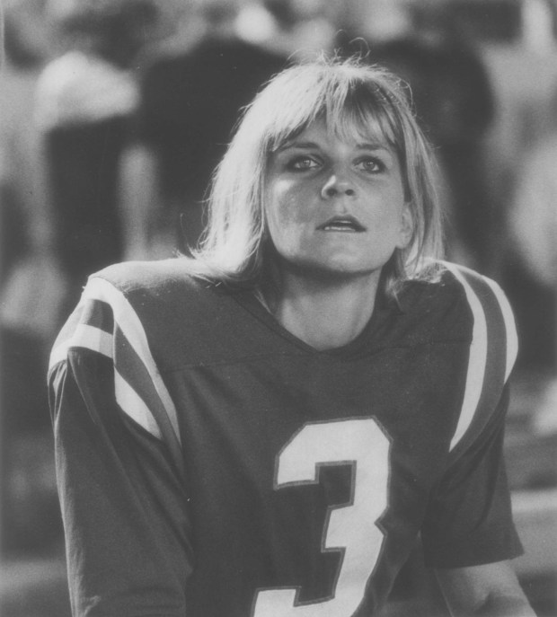 The Orlando Panthers of the Continental Football League (1966-70) are perhaps best remembered for having the first female pro football player, Pat Palinkas. She was the holder on field goal and extra-point attempts for kicker Steve Palinkas, her husband. (Orlando Sentinel file)
