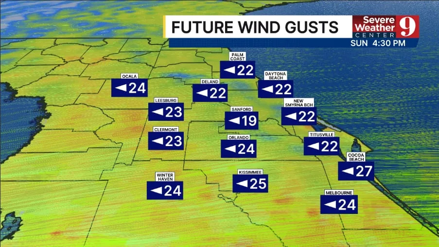 We continue to track Weather On the Way, as gusty winds and rain chances continue into Sunday.