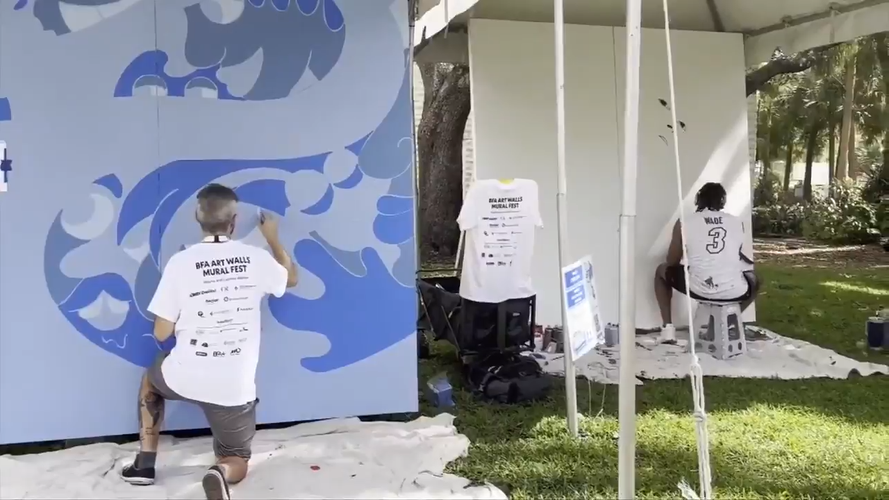 Mural fest brings 12 artists together with 12 nonprofits to help support Fort Lauderdale community - WSVN 7News | Miami News, Weather, Sports