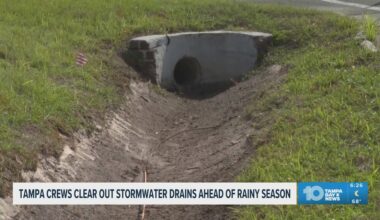 City of Tampa crews clear out stormwater drains ahead of rainy season