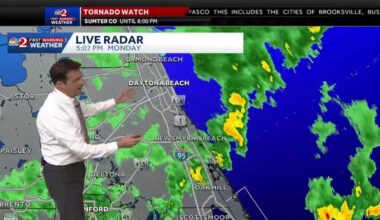 Severe weather makes its way across Central Florida bringing tornadoes, hail, damaging winds and rain