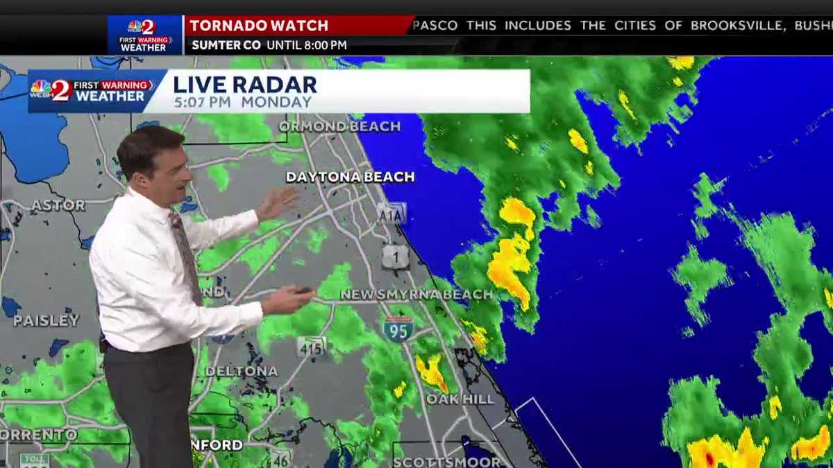 Severe weather makes its way across Central Florida bringing tornadoes, hail, damaging winds and rain
