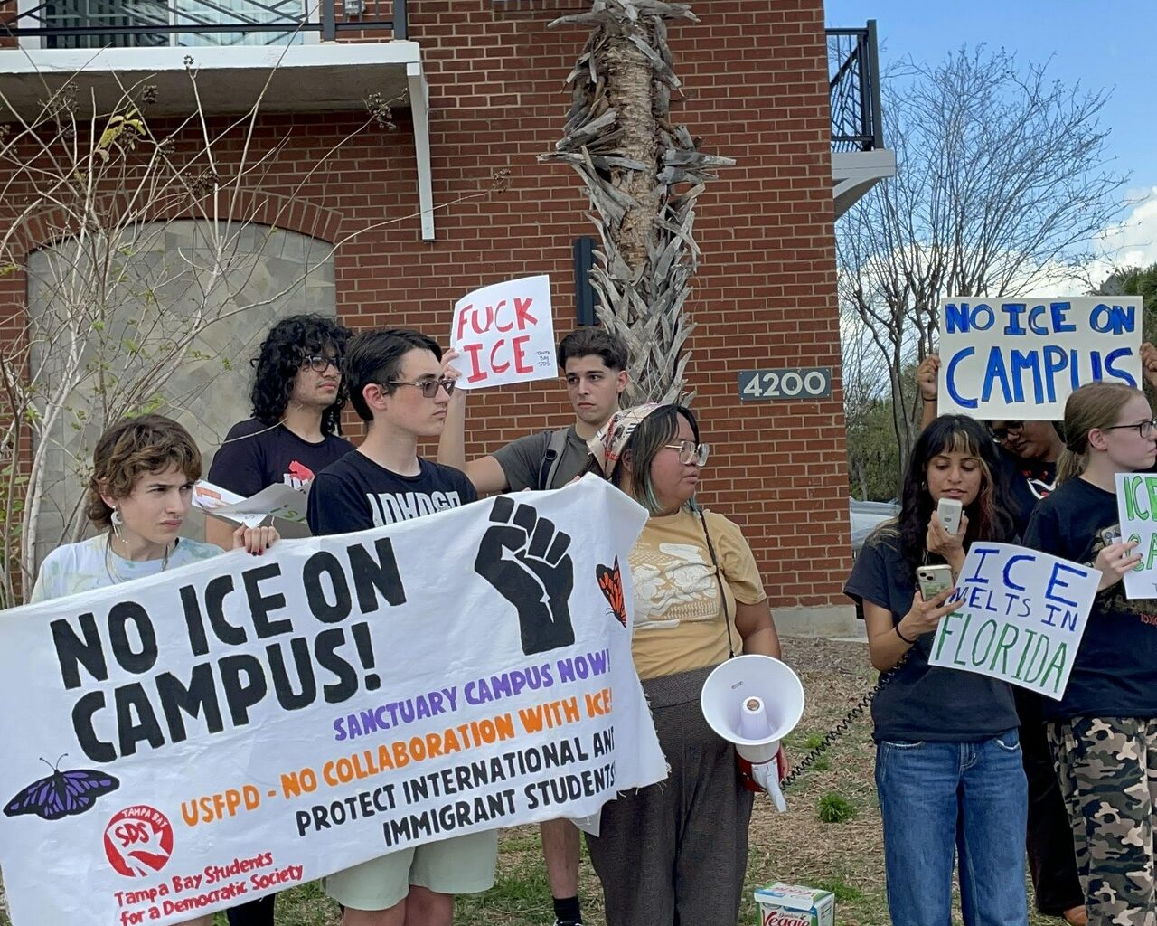 Tampa students rally against USF attacks on international students and faculty — Fight Back! News