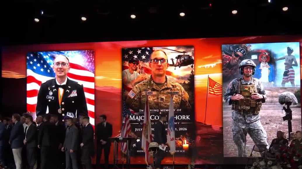 Maj. Cody Khork laid to rest at Florida National Cemetery