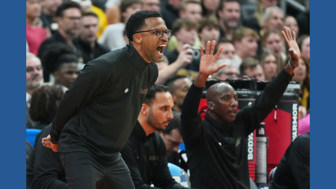 Marcus Allen, fighting cancer, helps lead Miami's NCAA Tournament celebration after win