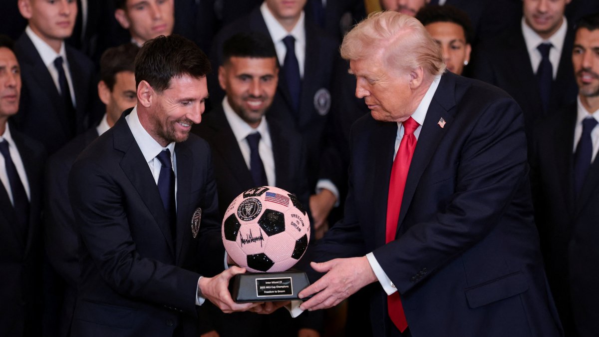 Trump honors Messi, Inter Miami at White House after MLS Cup win