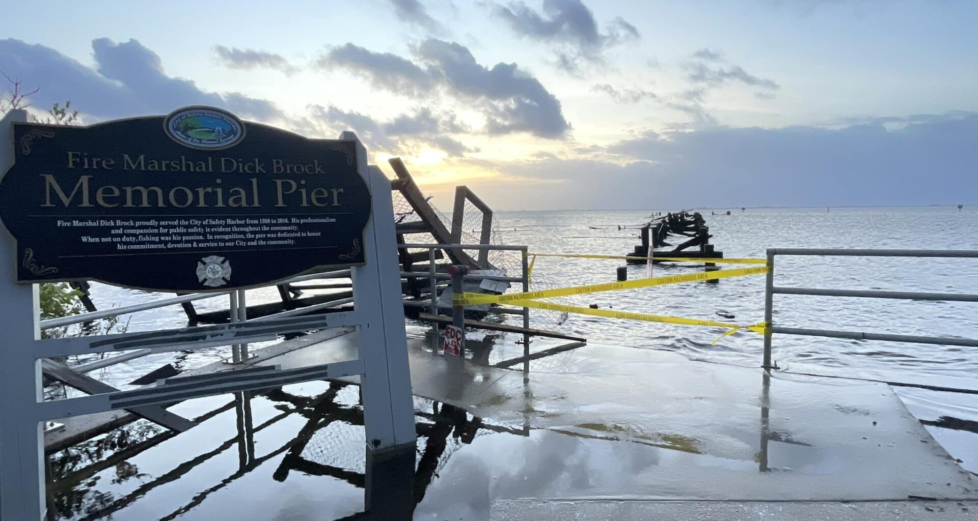 destroyed pier