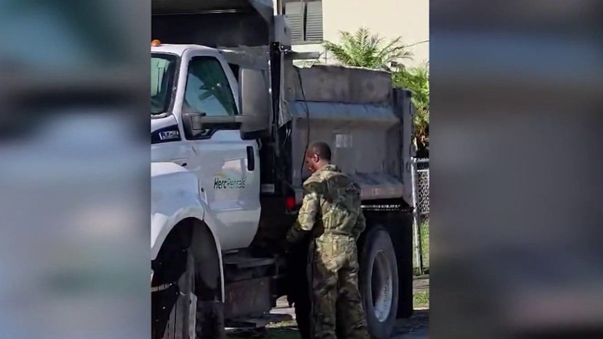 Video shows man who allegedly tried to steal dump truck in Miami – NBC 6 South Florida