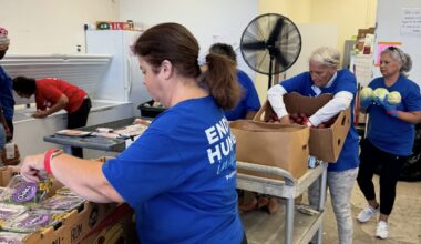 Surplus Grand Prix food donated to individuals in need