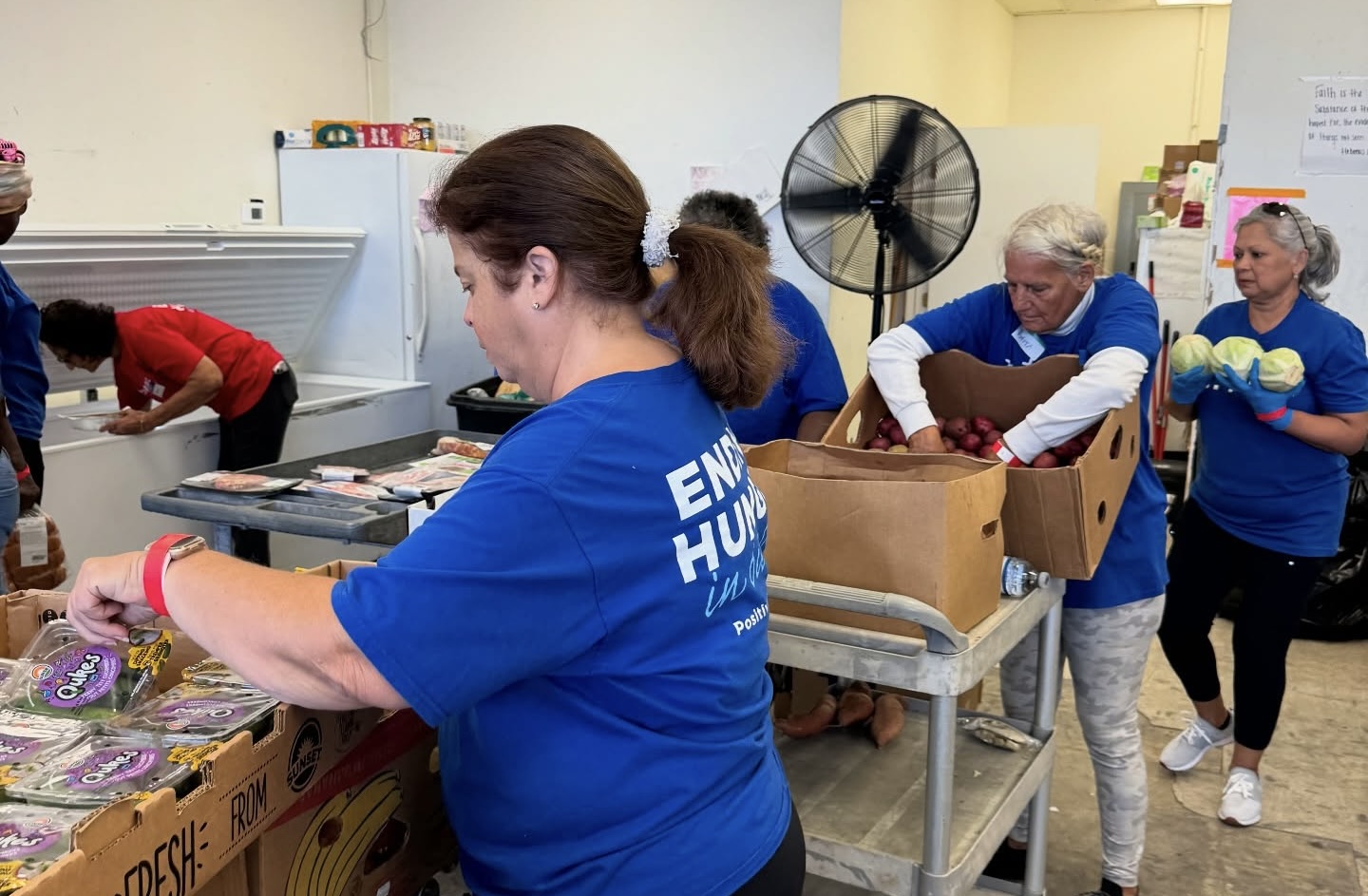 Surplus Grand Prix food donated to individuals in need