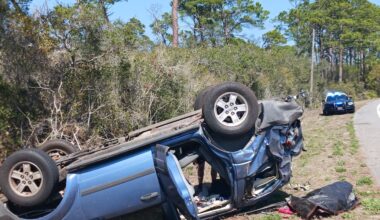 Carrabelle teen unharmed after vehicle overturns on U.S. Highway 98 in Franklin County