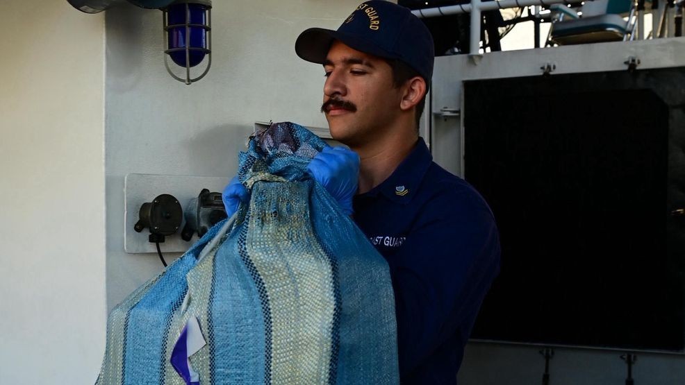 MARCH 10, 2026 - U.S. Coast Guard crews off the coast of Haiti recovered and offloaded 185 pounds of floating marijuana at Coast Guard Base Miami Beach after spotting the illicit cargo during a routine patrol, preventing the drugs from reaching the United States and disrupting regional criminal trafficking networks. (USCG) 