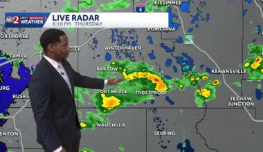 Much Needed Rain Cruises Into Central Florida Today & This Weekend