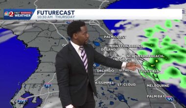 Spring Breakers Watching Rain Chances and Rip Currents