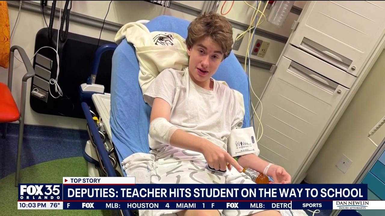 Teacher accused in hit-and-run that left teen with broken back