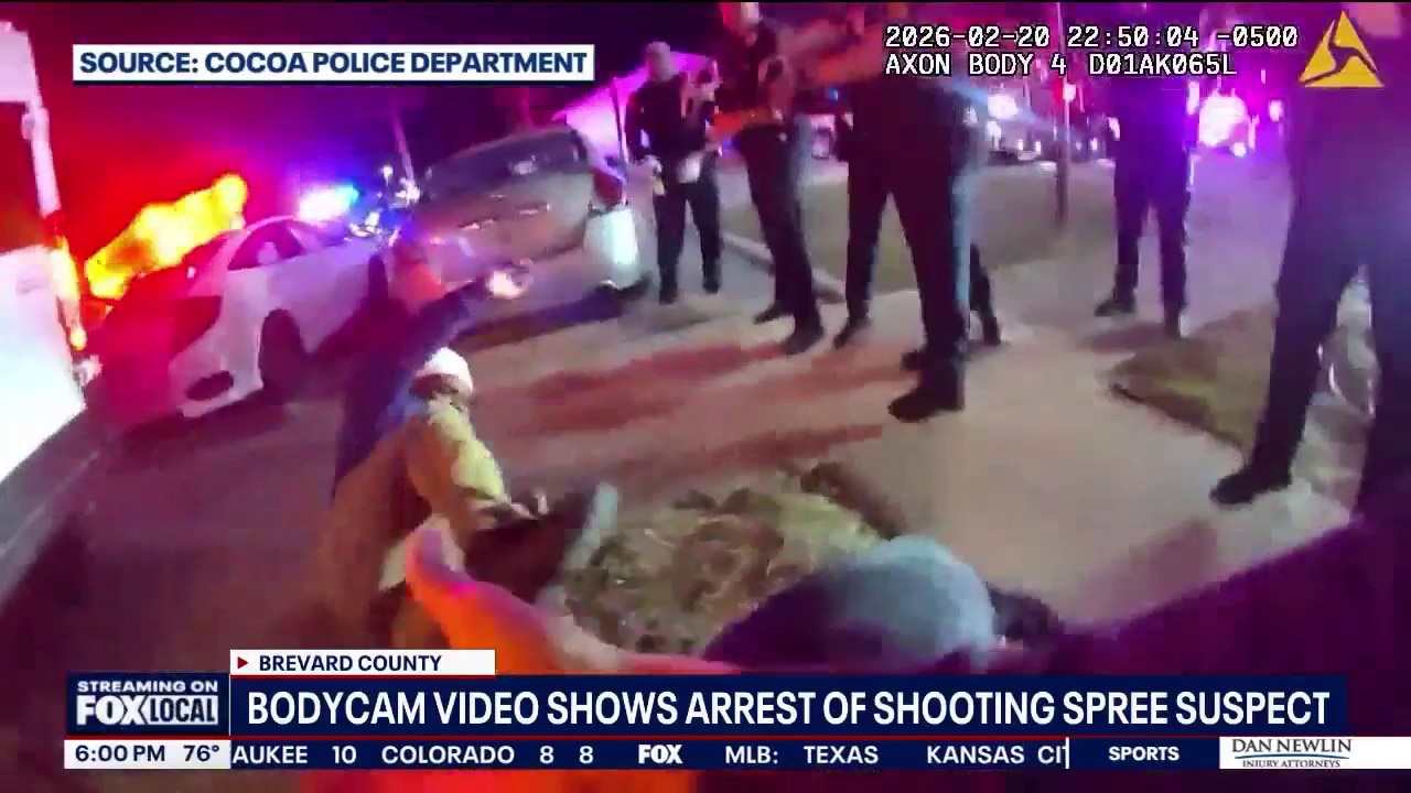 Video shows arrest of man accused of multi-county shooting spree